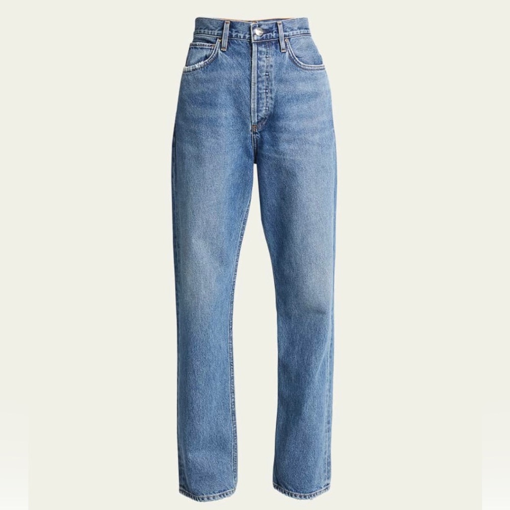 Goldsign high waisted straight leg denim